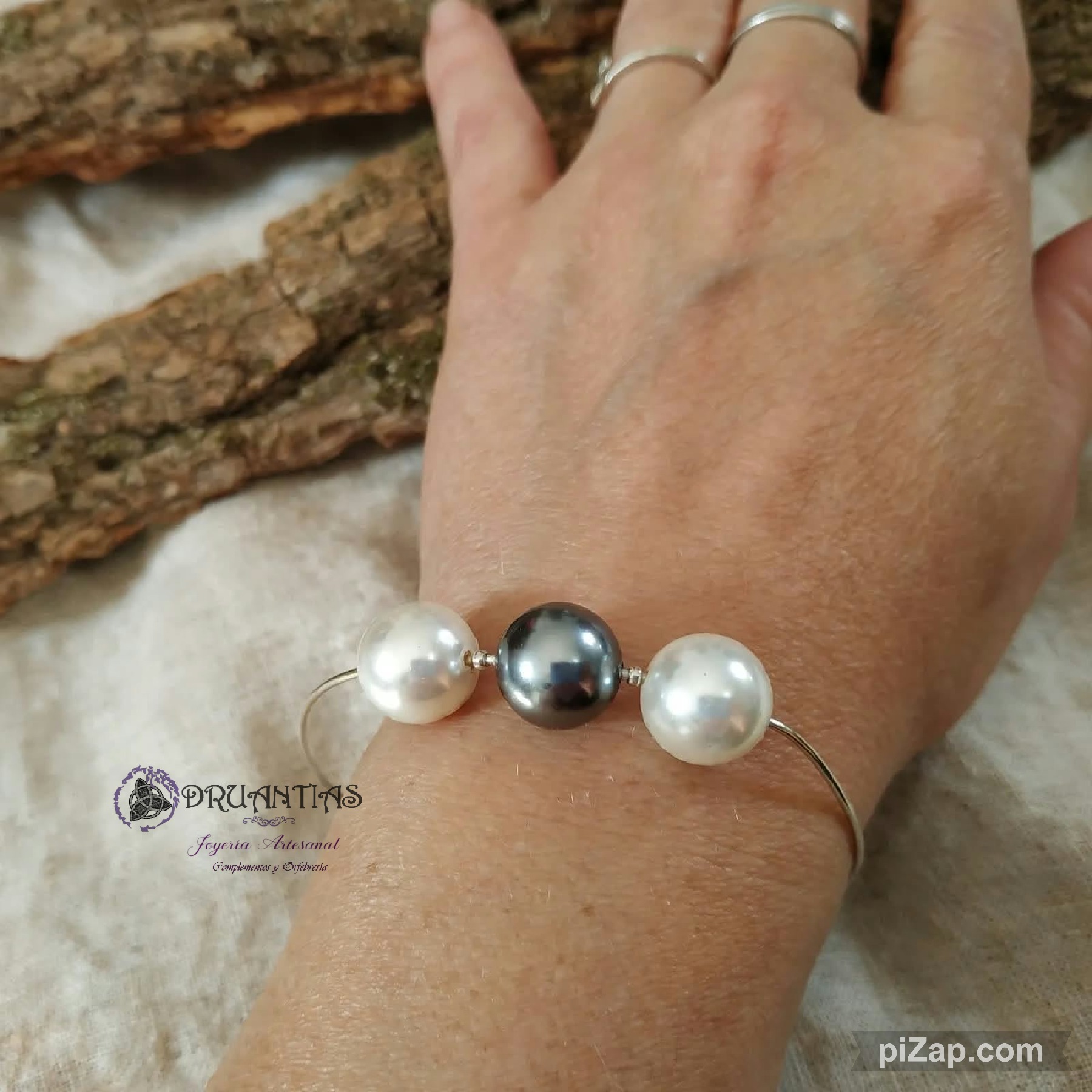 Pulsera Rígida 925 Dru PDRUAG1