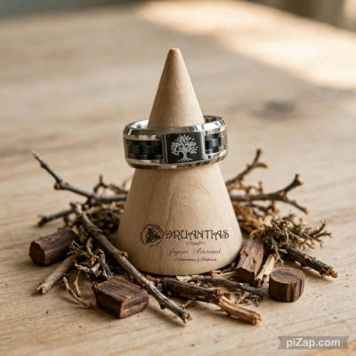 Anillo Acero Árbol AHOME1