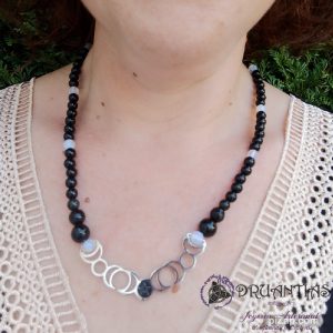 Gargantilla Triple Diosa Acero GACER13