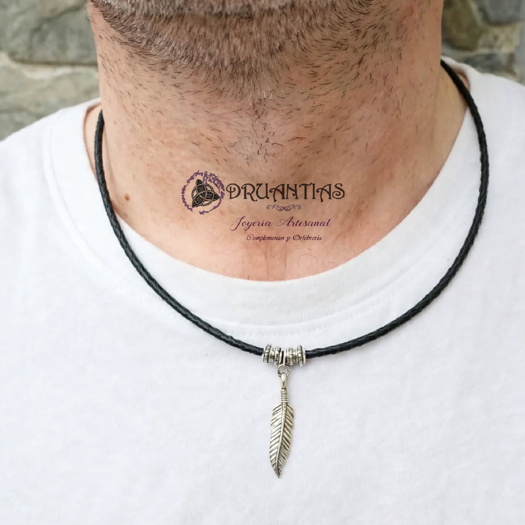 Colgante Pluma Tibetana COLHOM6