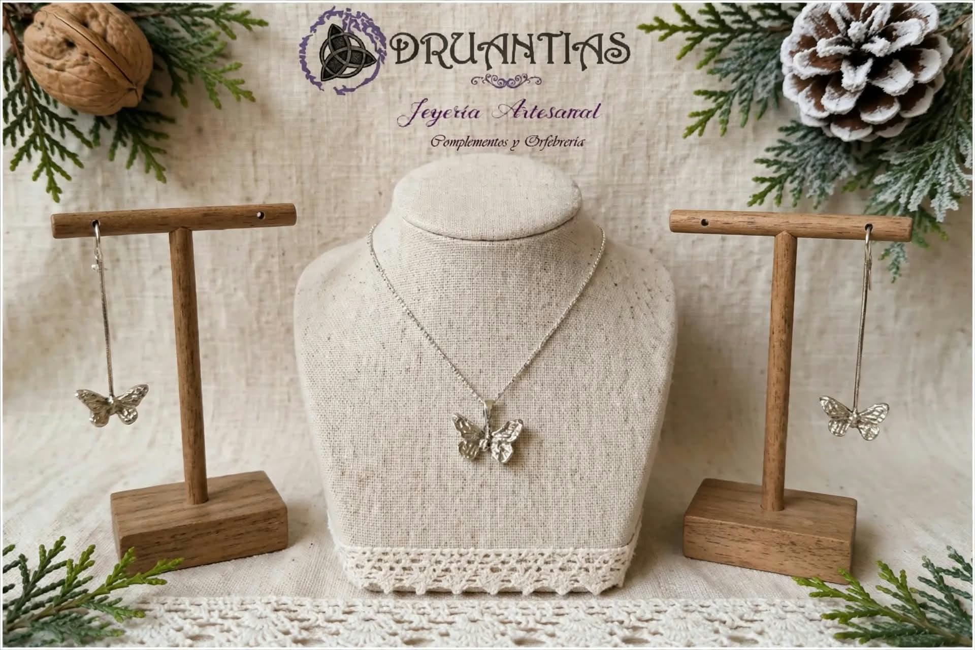 Conjunto Mariposas 925 Dru CONJDRU5
