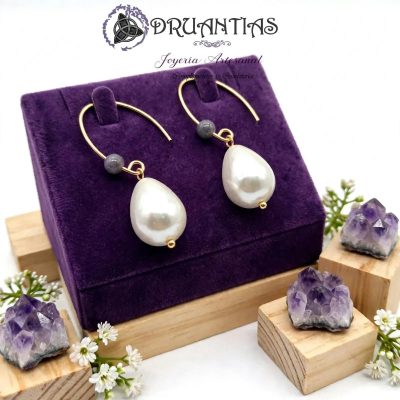 Pendientes Lagrima Baño Oro 18k PPAU6LP