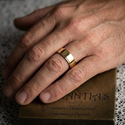 Anillo Alianza Dorada AACER28D