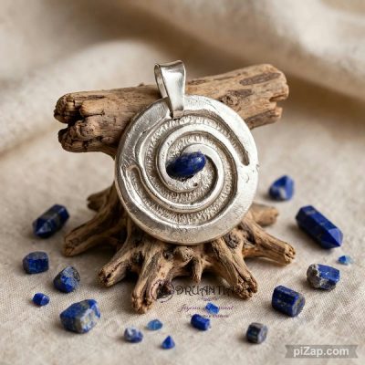 Colgante Espiral 925 Dru COLDRUAG3L