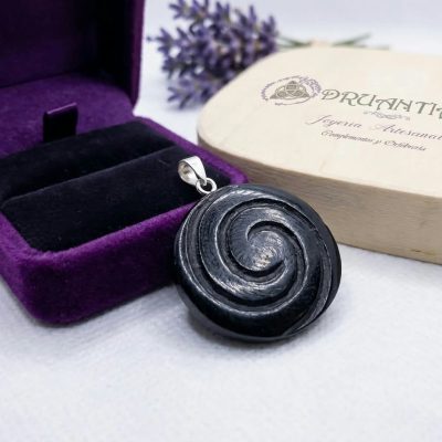 Colgante Espiral Azabache AZACOL6