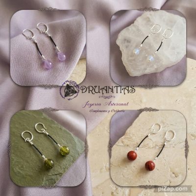 Pendientes Cuero 925 PPETNICA18