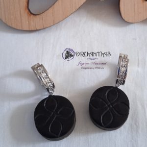 Pendientes Nudo de Brujas Azabache AZAPEND2