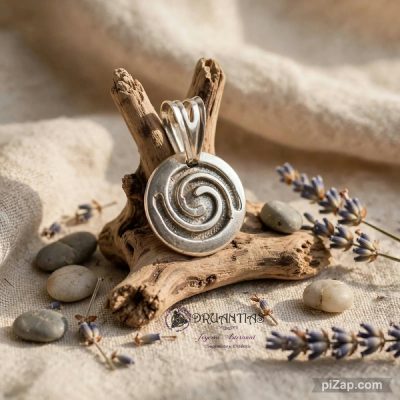 Colgante Espiral 925Dru COLDRUAG3
