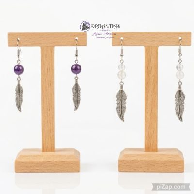 Pendientes Pluma Tibetana PPETNICA2