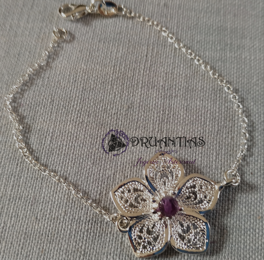 Pulsera Flor 925 PNATUR2
