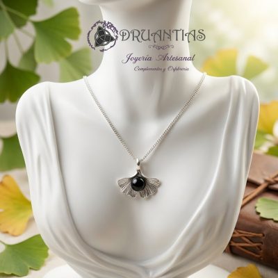 Colgante Azabache Ginko 925 AZACOL6