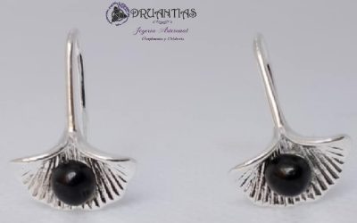 Pendientes Azabache Ginko 925 AZAPEND12