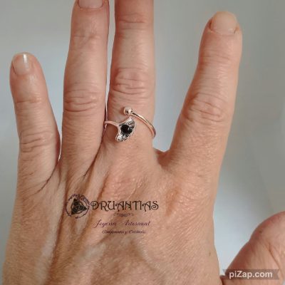 Anillo Azabache Ginko 925 AAZA2