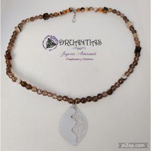 Gargantilla Hoja Acero GACER15