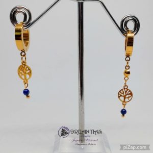 Pendientes Árbol de la Vida Acero PPACER1D