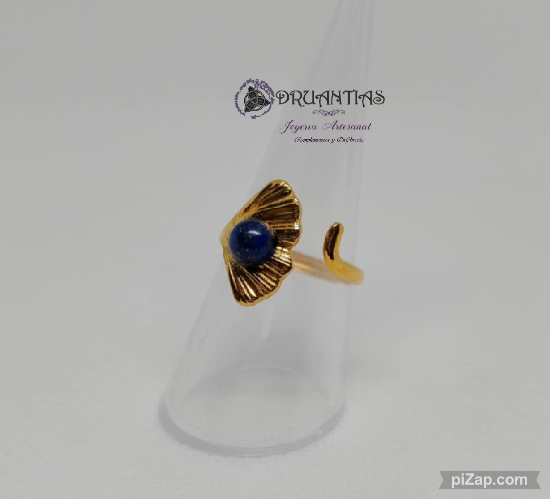 Anillo Hoja Ginko Acero AACER4
