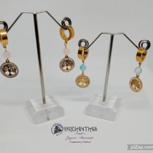 Pendientes Árbol de la Vida Acero PPACER2D