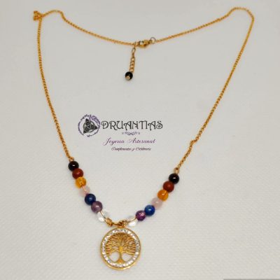 Gargantilla Árbol Vida Acero GACER1D