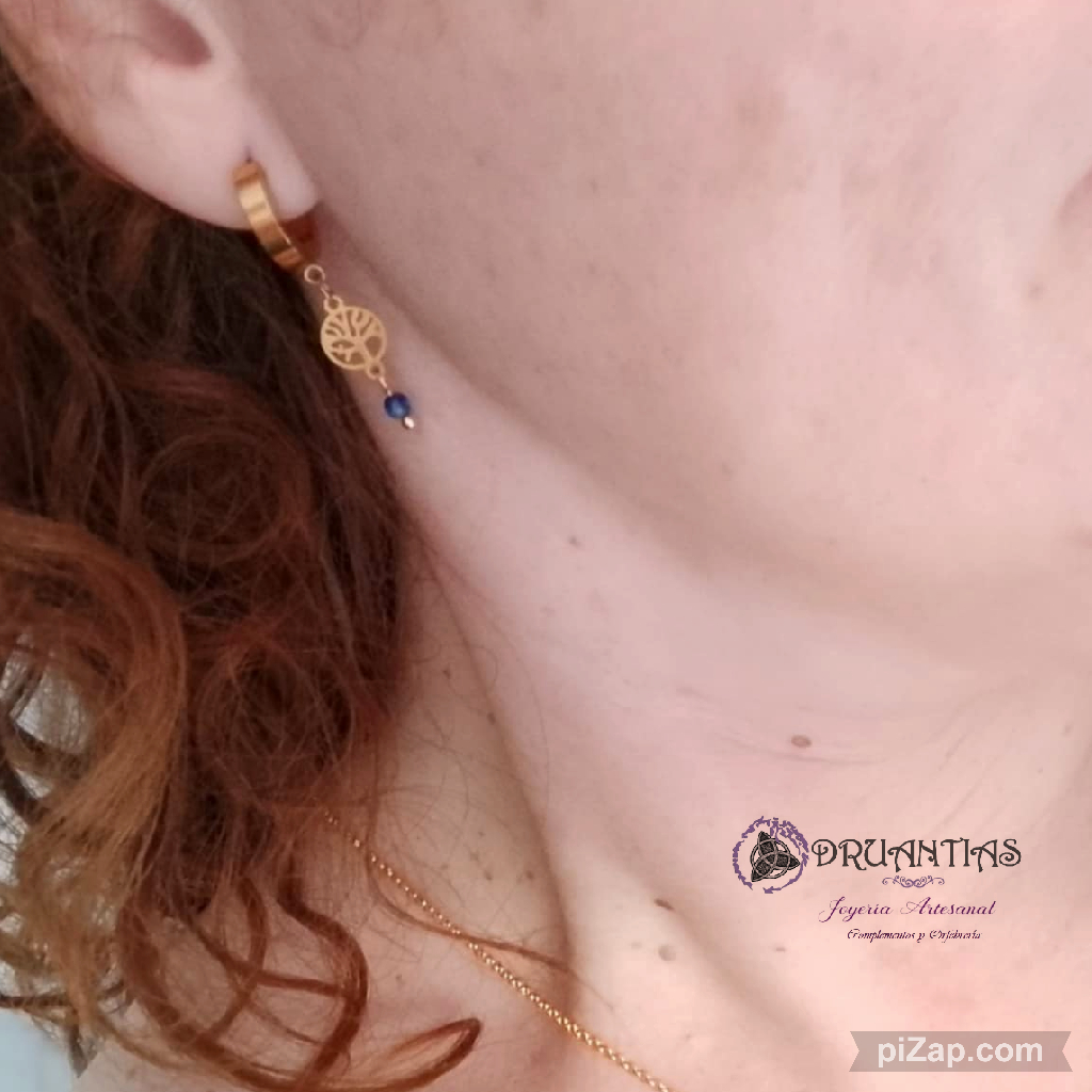 Pendientes Árbol de la Vida Acero PPACER1D