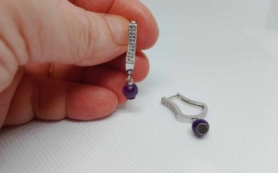 Pendientes Amatista Plata PPNADQA15