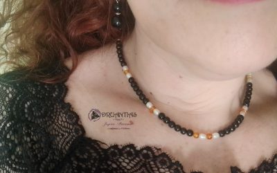 argantilla Choker Azabache 925 AZACOLL7