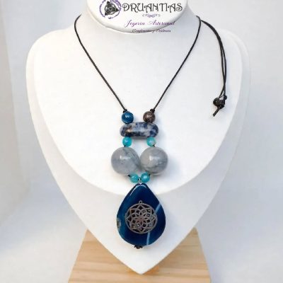 Collar Flor Celta Acero GARZACER21