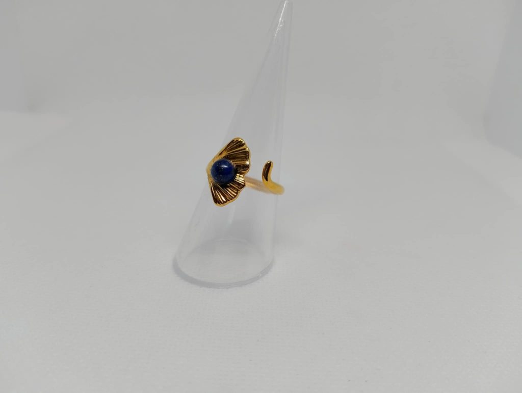 Anillo Hoja Ginko Acero AACER4