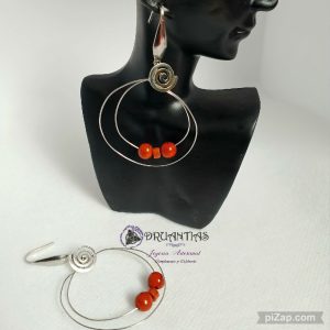 Pendientes Aro Espiral Acero- PPCELTA18