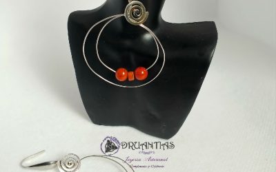 Pendientes Aro Espiral Acero- PPCELTA18