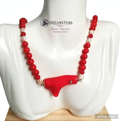 Collar Tronco Coral 925- CNADQA189