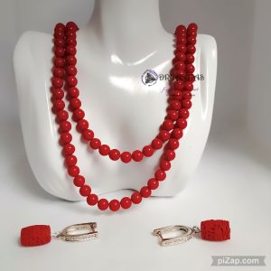 Collar largo Coral 925- CNADQA18,