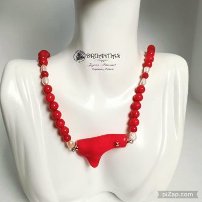 Collar Tronco Coral 925- CNADQA189